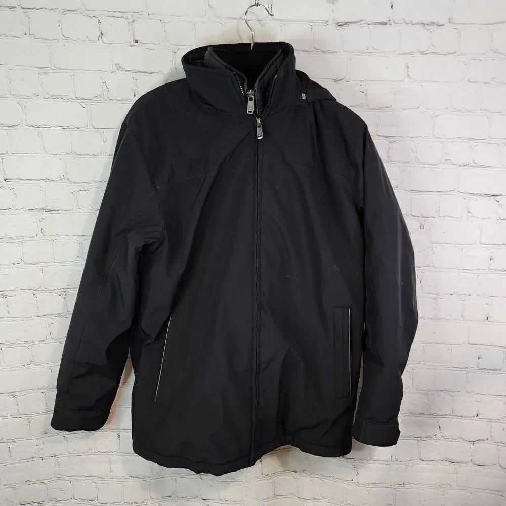 Men's Weatherproof double layered zip-up coat, size Medium